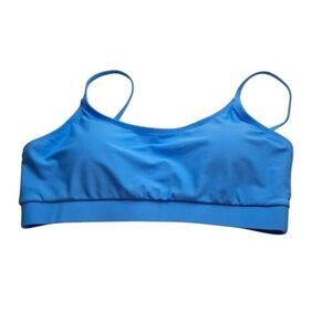 Bralette Bikini Top Large Blue Adjustable‎ Straps Unbranded Minimalist Swimwear